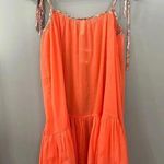 Free People NWOT Intimately Bali Sweet Nothing Slip Sheer Mini Dress in Coral Photo 5