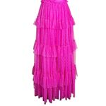 Maxi Dress Size XXS Pink Tulle Whimsical Fairy Princess Prom Formal Star Print Photo 5