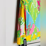 Lilly Pulitzer Floral Blue Yellow Wide Leg Palazzo Knit Pants Photo 6