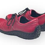 Jacques Cohen 𖦹 Hipster Chic Quilted Leather Sneakers 𖦹 Fire Engine Red 𖦹 8M Size 8 Photo 3