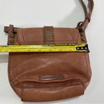 Lucky Brand Saddle Bag Leather Small Crossbody Shoulder Purse Tan Boho Western Photo 4