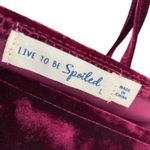 Crushed Velvet Babydoll Dress Goth Vamp Y2K Red Size L Photo 4