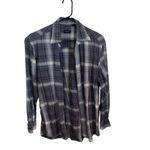IZOD Vintage  black & Gray Plaid cotton Button Up Shirt Fall Gorpcore Cabincore Photo 1