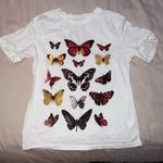 White butterfly shirt Size XS Photo 0