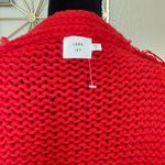 Anthropologie Luna Ivy Red 3D Floral Appliqued Chunky
Cardigan Small Photo 3