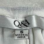 Q&A  Embroidered White navy small lined  boho Dress Photo 2