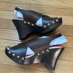 Lilly Pulitzer  Callie Wedge Leather Brazilian Brown Womens 7 New Photo 5