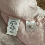 Sigrid Olsen 100% Linen Pink Pop Over Blouse Size Large Photo 3