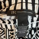 International Concepts Black White Graphic Elastic Waist Jogger Pants Size Large Photo 3