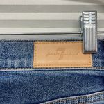 7 For All Mankind Luxe Vintage Fray Jean Mini Skirt Size 26 Photo 4