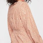 Free People sienna peachy floral button front top size/S Photo 1