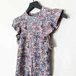 Nation Ltd  Tank‎ Top Paulette Cherry Blossom Ruffle Pima Cotton Foral Size XS Photo 3