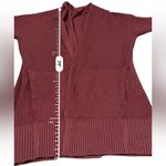 Lululemon  Cashlu Sweater Wrap Cardigan in Heathered Mulled Wine Sz S‎ Photo 13
