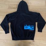 Just Apparel I Do Not Care Hoodie in Black and Blue Size XL Photo 4