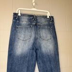 Risen Jeans High Rise Wide Leg Dark Wash Jeans Women’s Size 1XL Stretchy Jeans Blue Photo 5