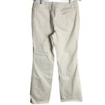Dana Buchman  Straight Leg Denim Jeans 8 White Button Zip 5 Pocket Mid Rise Photo 2