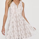 Lulus  All of My Heart White Lace Skater Dress Photo 0