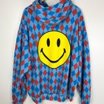 Aviator Nation  Diamond Repeat Smiley Relaxed Hoodie Photo 7