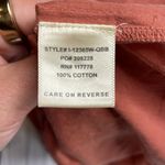 Cielo Swiss dot and eyelet blouse terracotta orange size small medium Photo 5