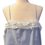 BLANK NYC Blank‎ NYC Perfect Strangers Lace Trim Linen Tank NWT Size Large Photo 2