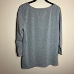 Verve Ami  Drizzle Heather Zipper Shoulder Gray Blouse Photo 6