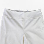 White House | Black Market WHBM Ivory High Rise Wide Leg Trousers Flare Leg USA Made Dress Pants Size 12 Photo 4