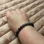 Tibetan monk head gem unisex bracelet Black Photo 1