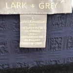 Lark + Grey L navy wrap puff sleeve cottagecore modest elegant midi dress Blue Size L Photo 5