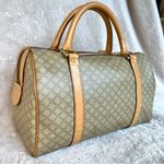 CELINE Macadam Monogram Beige Boston Handbag Photo 4