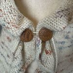 Anthropologie Anthro Sleeping on Snow Floral Cardigan Sweater Small Ivory Wool Alpaca Mohair Photo 3