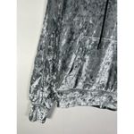 Emma & Sam LF  Silver Crushed Velvet Hoodie XS NWT Photo 4