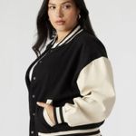 Steve Madden NWT ALEXANDRA JACKET BLACK sz XL Photo 2