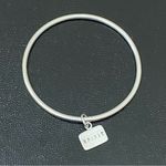 Sterling Silver GK Designs  Peace & Spirit Tag Charm Bangle Bracelets Photo 5