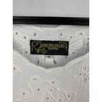White Embroidered Sleeveless Top XL By Dancing Gecko Hawaii Cotton Photo 3