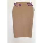 Love Tree Womens Skirt Size Small Pencil Brown Career Work Stretch Corporate Photo 11