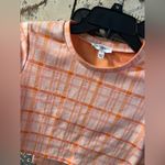 Freshman 1996 Two Piece outfit size small, Mini skirt and Crop Top, pink plaid Photo 1