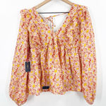 Simply Southern  Sunflower Tie Back Blouse Photo 0