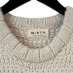 Mirth Chunky Knit Sleeveless Sweater Vest Baby Alpaca‎ Snow Ivory Small Photo 11