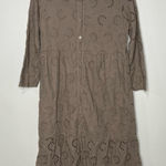 Valentina Naldi Italian eyelet dress size small Brown Photo 0