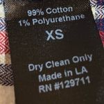 Jenni Kayne Sequoia Tie Shirt Cotton Blouse Plaid Red White Black XSmall Photo 4