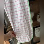 LAKE Pajamas pima long pants bottoms striped pink & green piping Photo 6