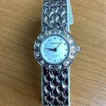 Cote d’ Azur Ladies Watch with Rhinestones around face SKU 696 Silver Photo 0