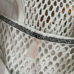 Free People  Crochet Trim Hooded Cover-Up Dress‎ Sleeveless White Boho S Photo 2