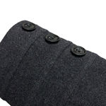 st. john's bay Women Sz L Grey Wool Cashmere Blend Double-Breasted Peacoat VTG Photo 2