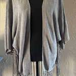 🤍BETTY & CO. Tassel Fringe Knit Shawl Wrap🤍 ~One Size Gray Size undefined Photo 0