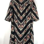 ASOS New  Design Floral Stripe Print Sheer Mini Collared Puff Sleeve Swing Dress Photo 9