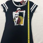 Disney Nightmare Before Christmas Juniors Graphic Tee Jack Skellington Large NWT Photo 4