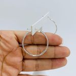 925 Sterling Silver Hoop Earrings Photo 3