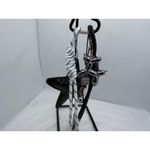 NEW Black Star & Balloon Dog Keychain Trendy Unisex Streetwear Charm Photo 1