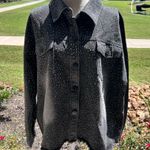 Vocal USA Studded Black Denim Jacket Photo 0